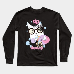 Boba Cat Lover Long Sleeve T-Shirt